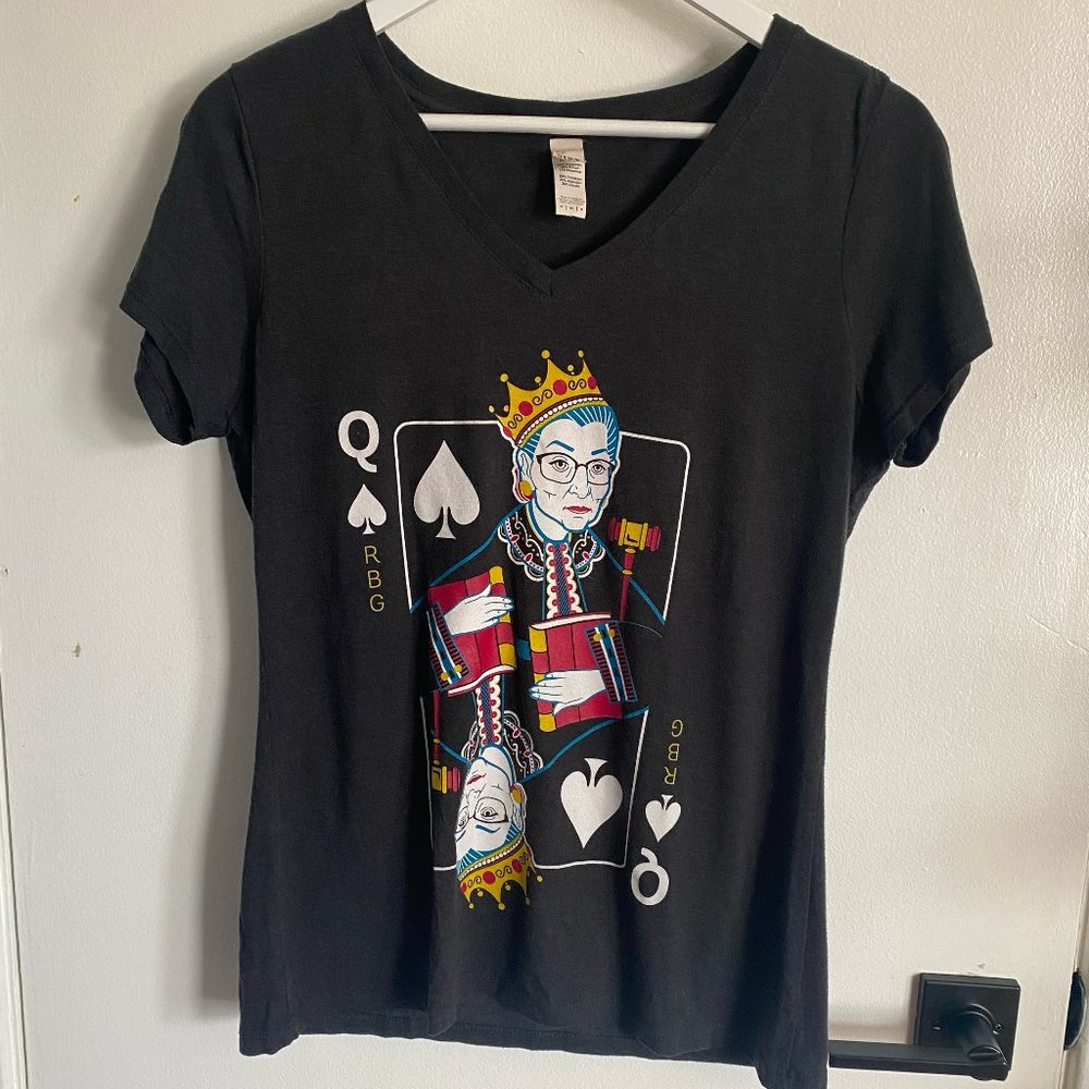 The Queen herself: RGB queen of hearts t-shirt
